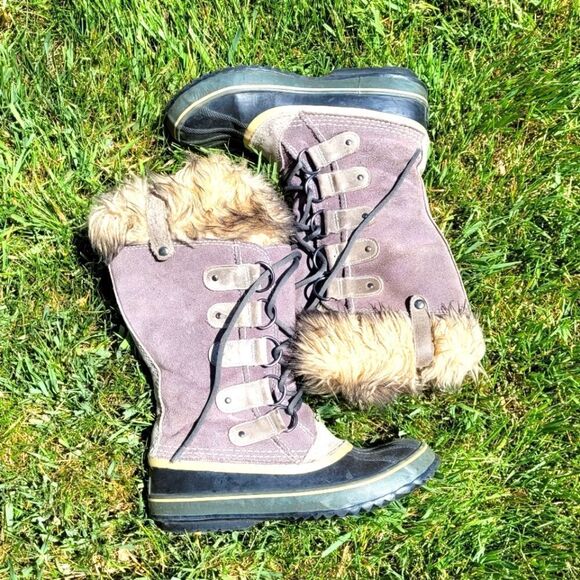 Sorel Joan of Arctic 1540-051 Lace Up Tall Winter Boots Size 9 - Picture 1 of 4